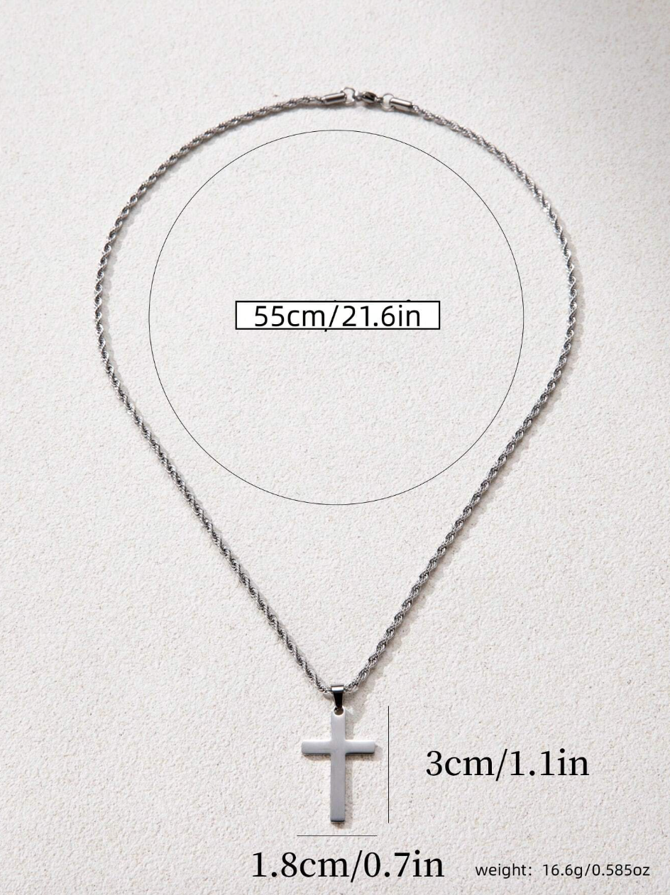 CROSS PENDANT - silver